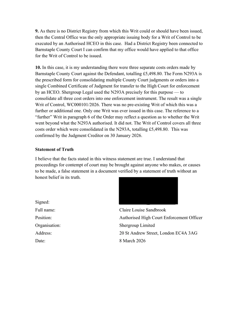 8 March statement, exhibit EE42, page 3.